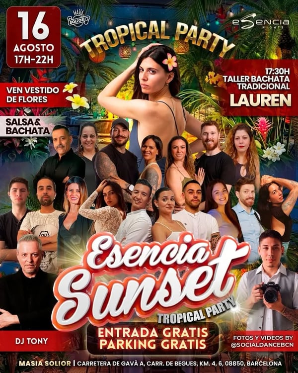 Esencia Sunset Tropical Party