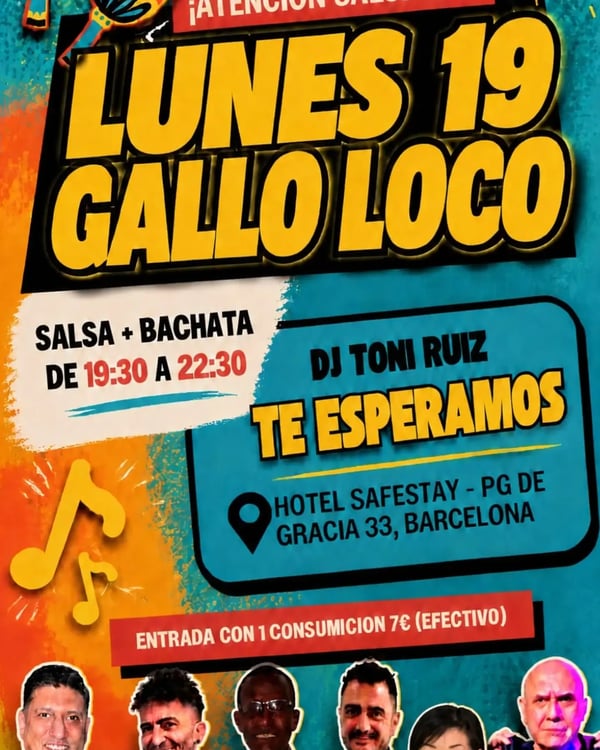 Gallo Loco - Poster del evento