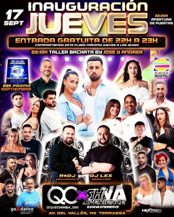 Inauguramos jueves gratis - QC Shiwa Xperience - Event poster