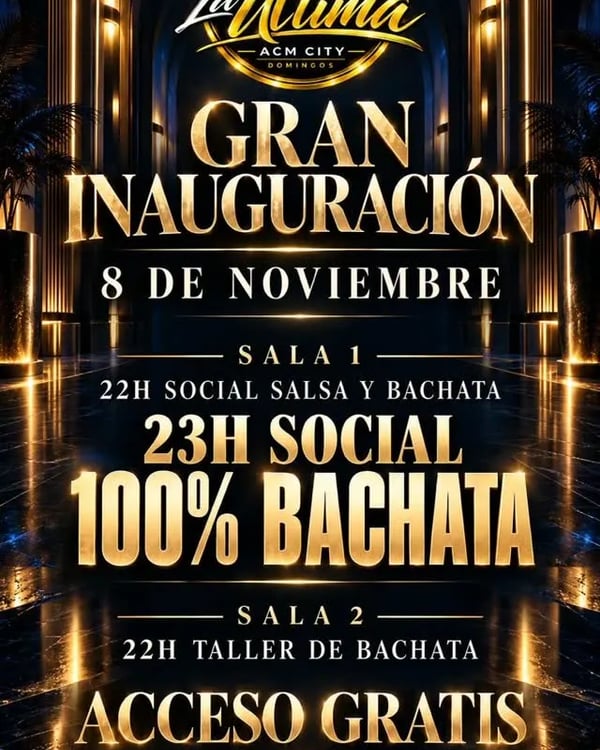 La Última - Gran inauguración - Poster del evento