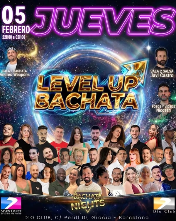 Level Up Bachata - Bachata Nights - Poster del evento