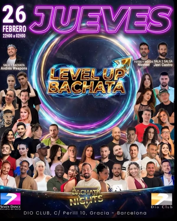 Level Up Bachata - Bachata Nights - Poster del evento