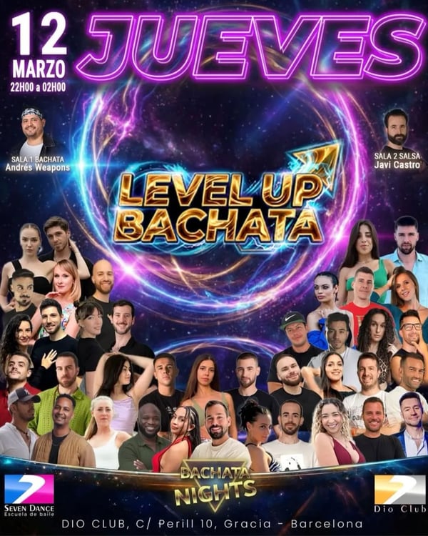 Level Up Bachata – Bachata Nights - Poster del evento
