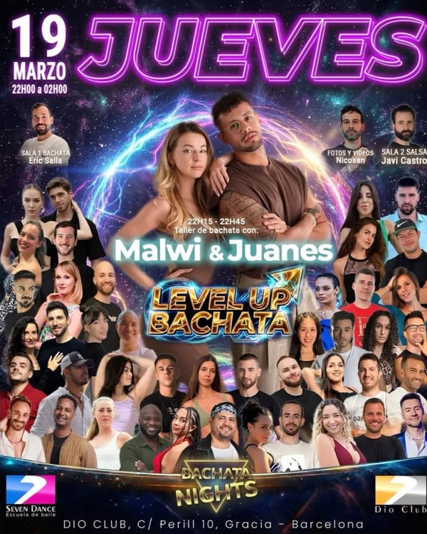 Level Up Bachata - Bachata Nights - Poster del evento