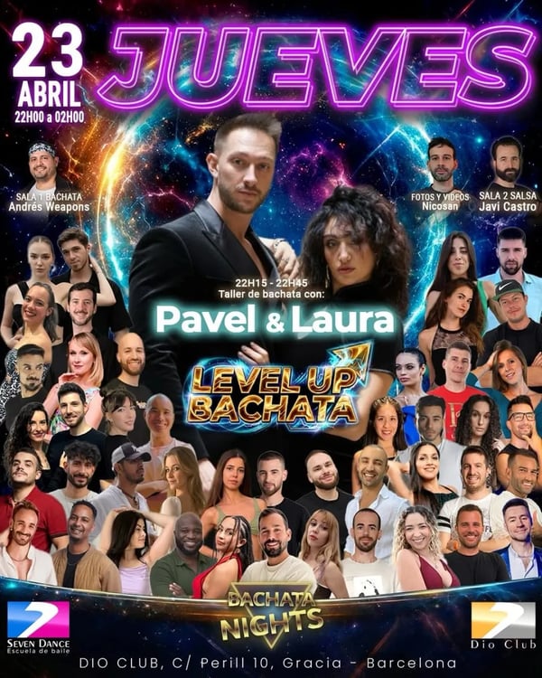 Level Up Bachata - Bachata Nights - Poster del evento