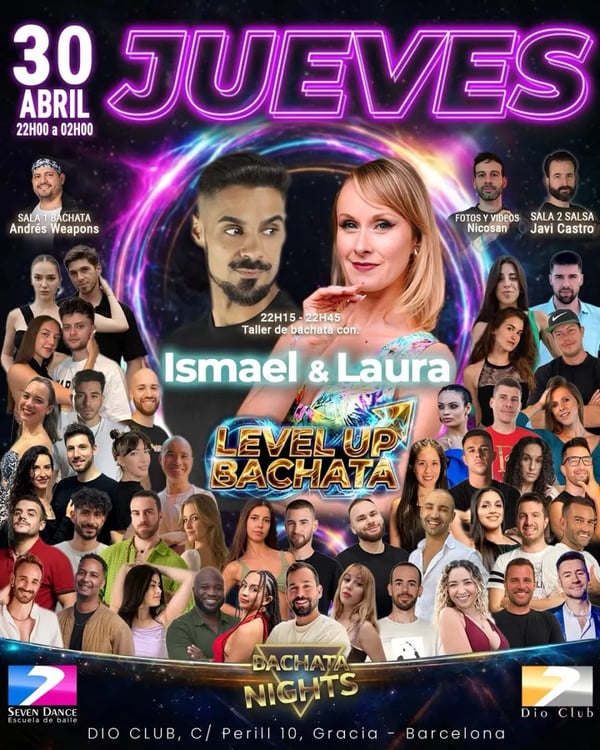 Level Up Bachata - Bachata Nights - Poster del evento