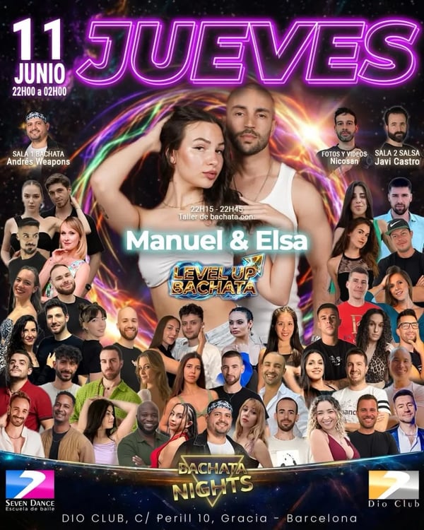 Level Up Bachata - Bachata Nights - Poster del evento