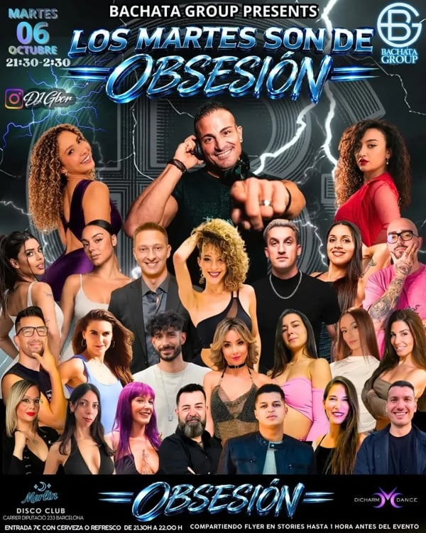 Los martes son de Obsesión - Poster del evento