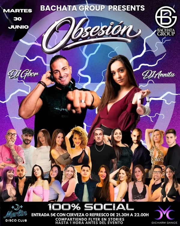 Obsesión - Poster del evento