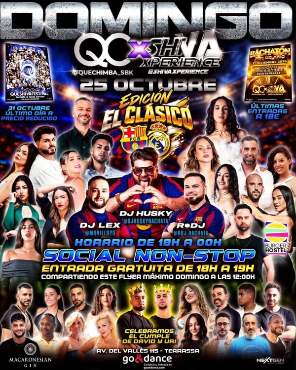 QC x Shiva Xperience – Edición El Clásico - Poster del evento