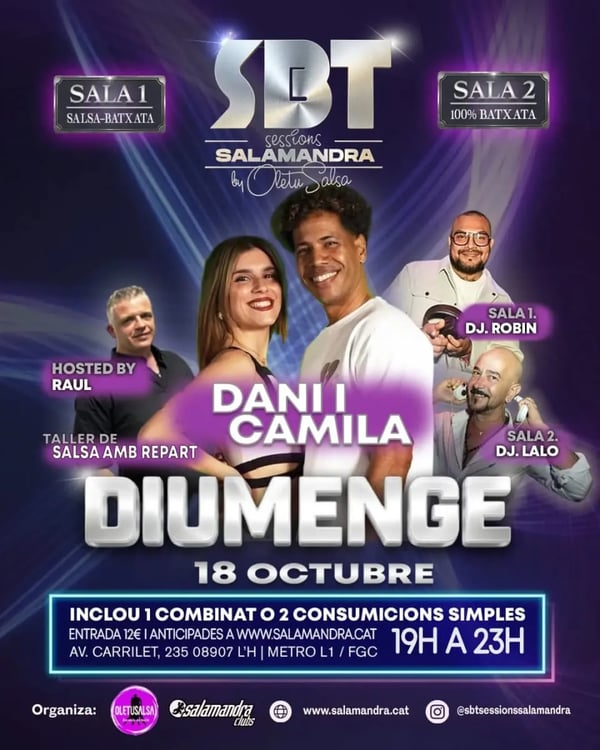 SBT Sessions Salamandra – Dani i Camila - Poster del evento