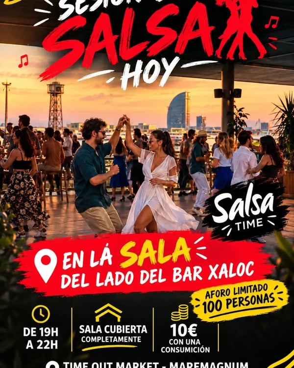 Sesión de salsa hoy - Event poster
