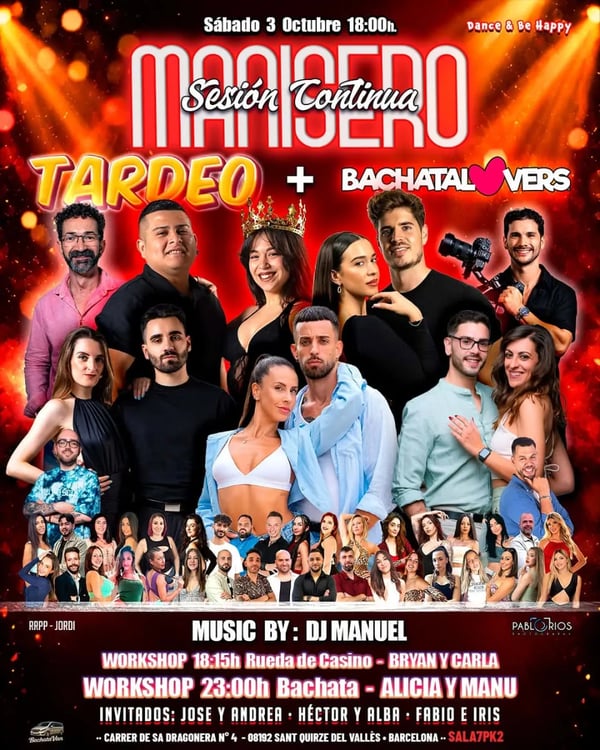 Tardeo + Bachatalovers: Sesión continua - Poster del evento