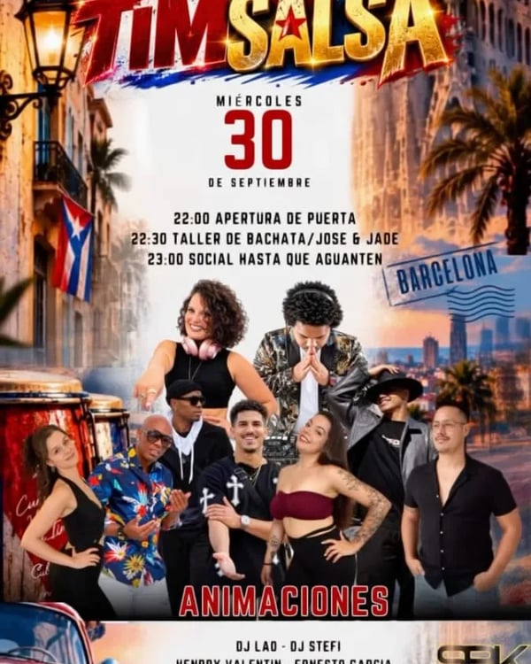 Tim Salsa - Poster del evento