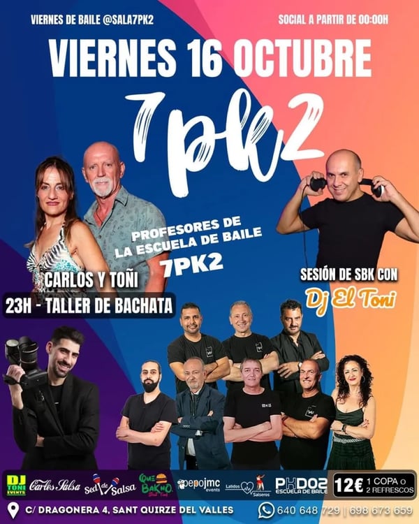 Viernes 16 octubre - 7PK2 - Poster del evento