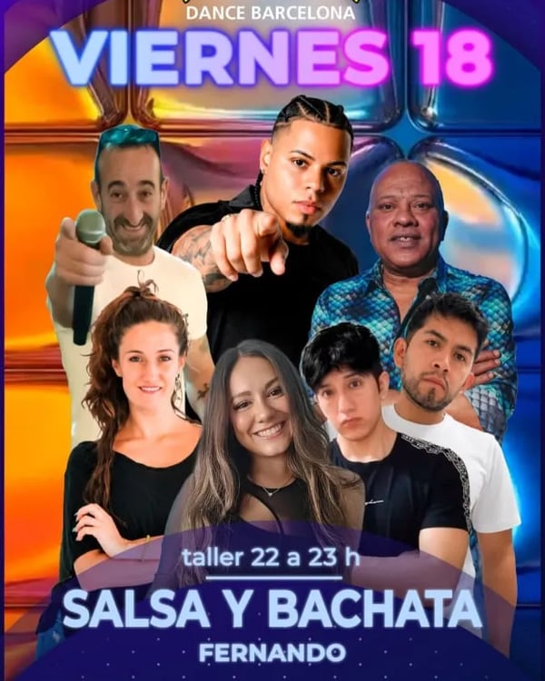 Viernes 18 - Salsa y bachata con Fernando - Event poster
