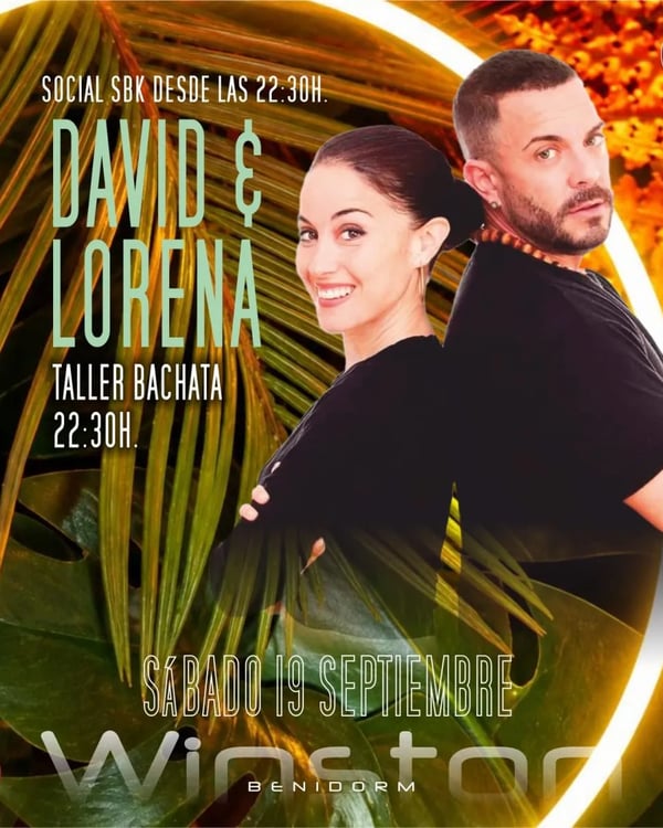 Taller de bachata con David y Lorena + Social SBK - Poster del evento