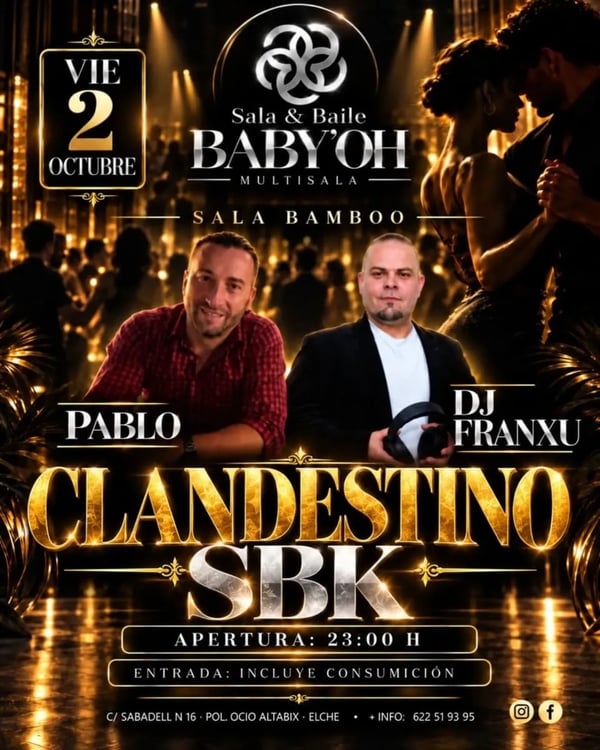 Clandestino SBK - Poster del evento