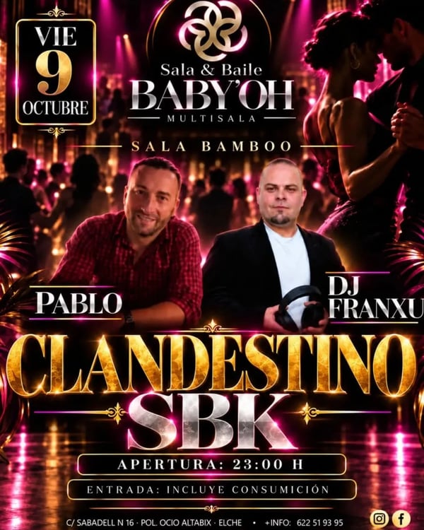 Clandestino SBK - Poster del evento