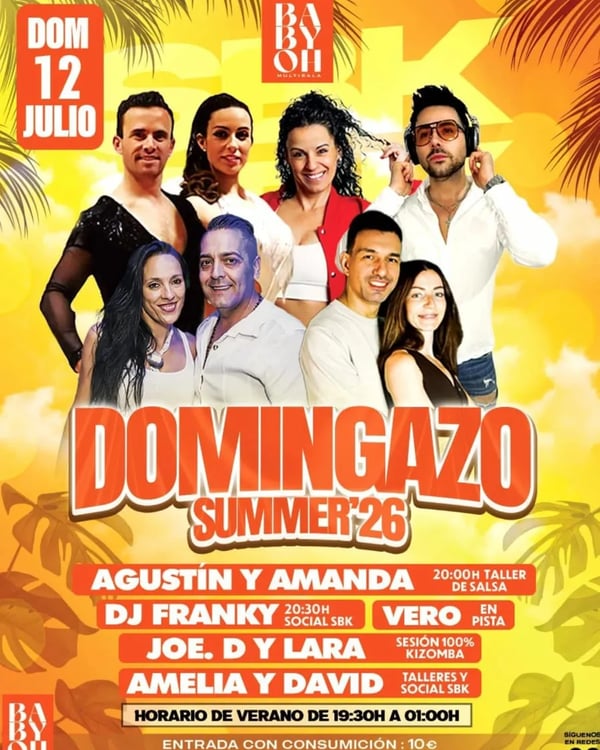 DOMINGAZO SUMMER'26 - Poster del evento