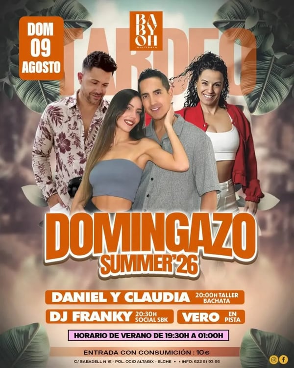 Domingazo Summer'26 - Event poster