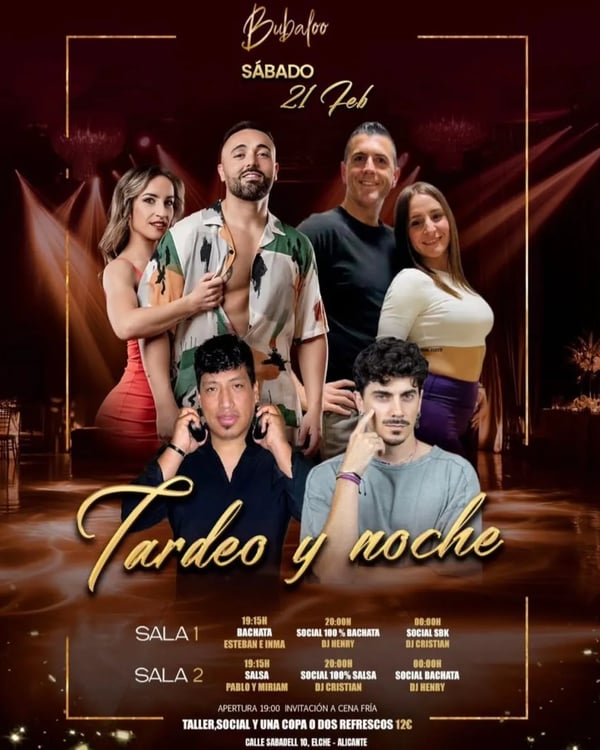 Tardeo y noche - Poster del evento