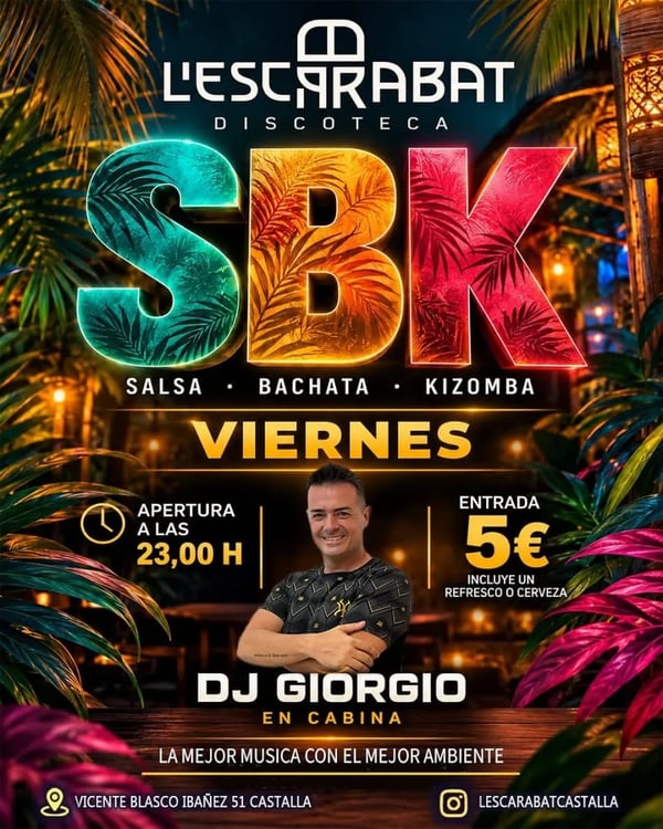 Noche SBK con DJ Giorgio en Lescarabat