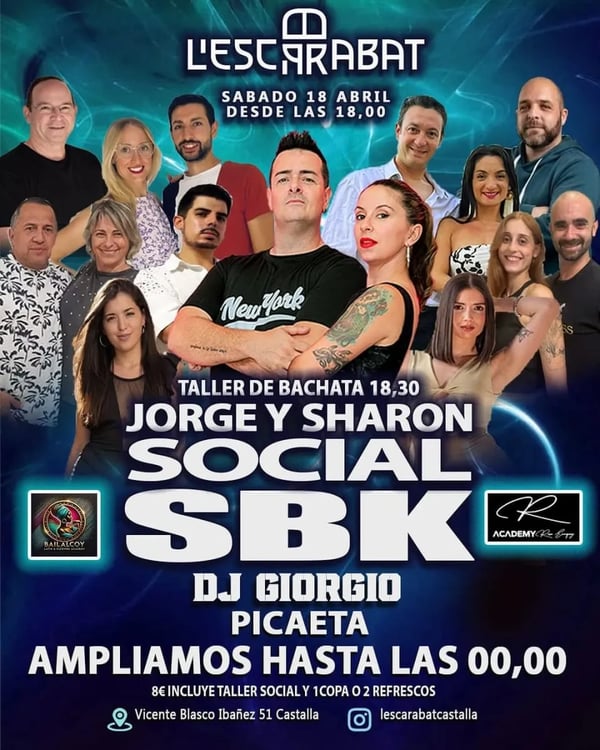 Social SBK L'Escarabat con Jorge y Sharon - Poster del evento