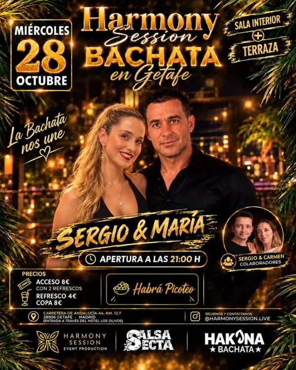 Harmony Session Bachata en Getafe - Poster del evento