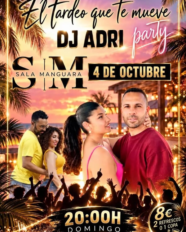 El tardeo que te mueve - DJ Adri party - Poster del evento