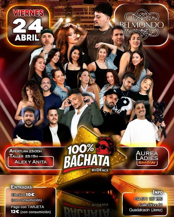100% Bachata by DFace - Poster del evento