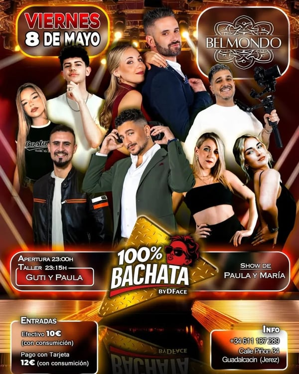 100% Bachata by DFace - Poster del evento