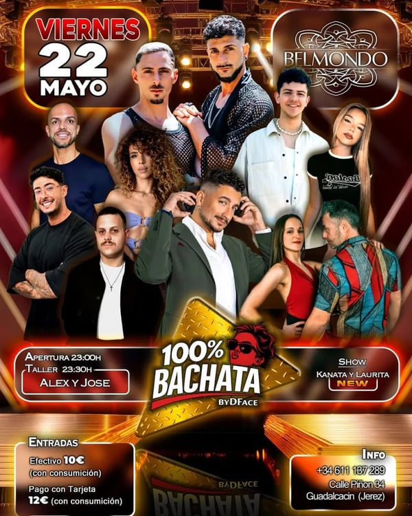 100% Bachata by DFace - Poster del evento