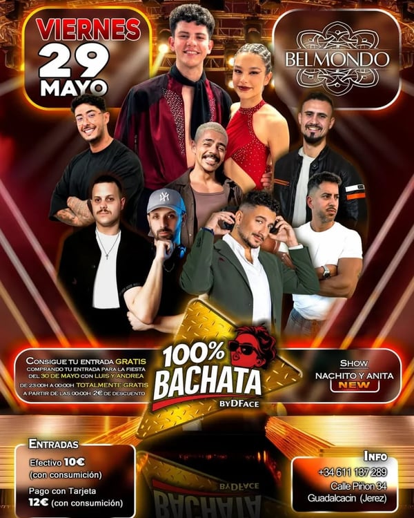 100% Bachata by DFace - Poster del evento