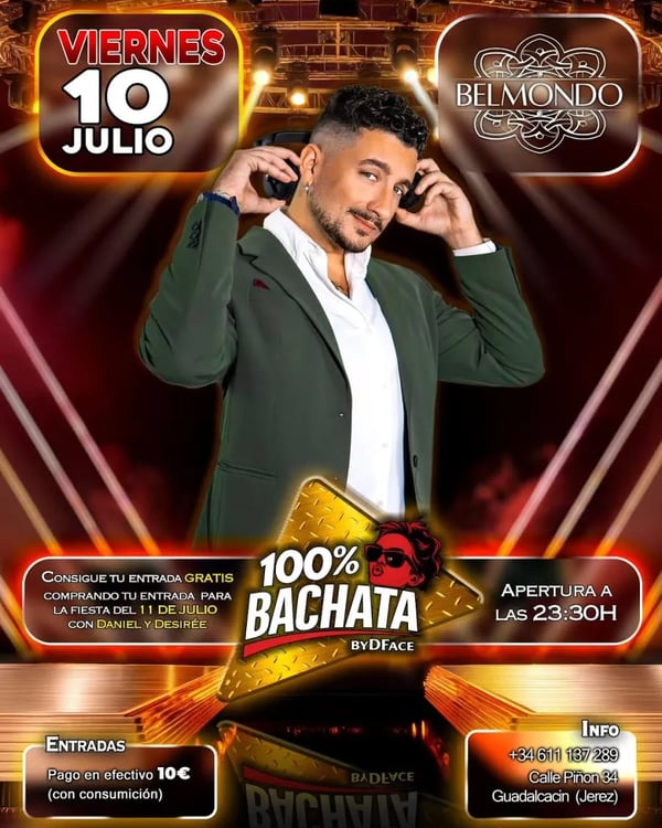 100% Bachata by DFace - Poster del evento