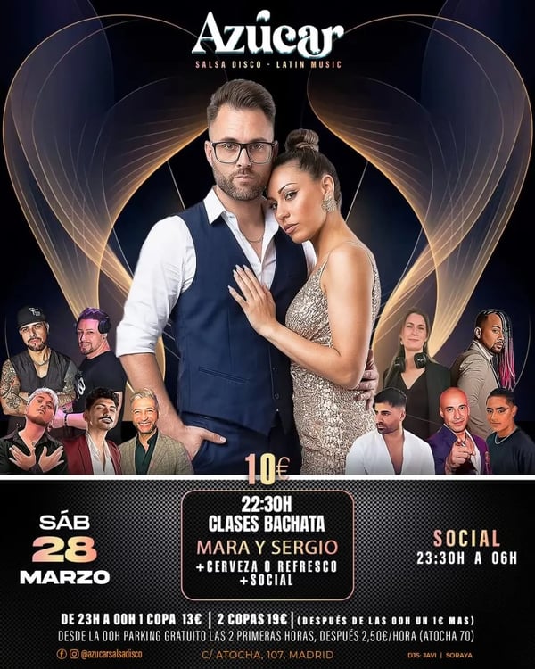 Azúcar Bachata Social con Mara y Sergio - Poster del evento