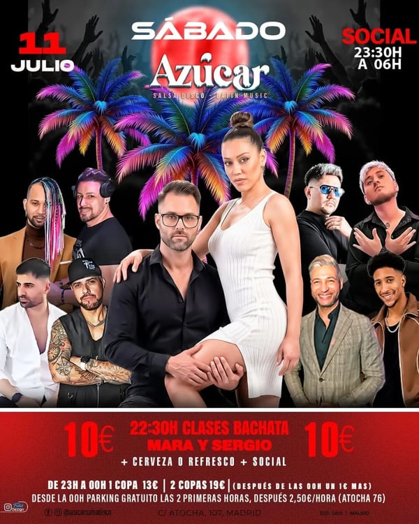 Azúcar Bachata Social con Mara y Sergio - Poster del evento