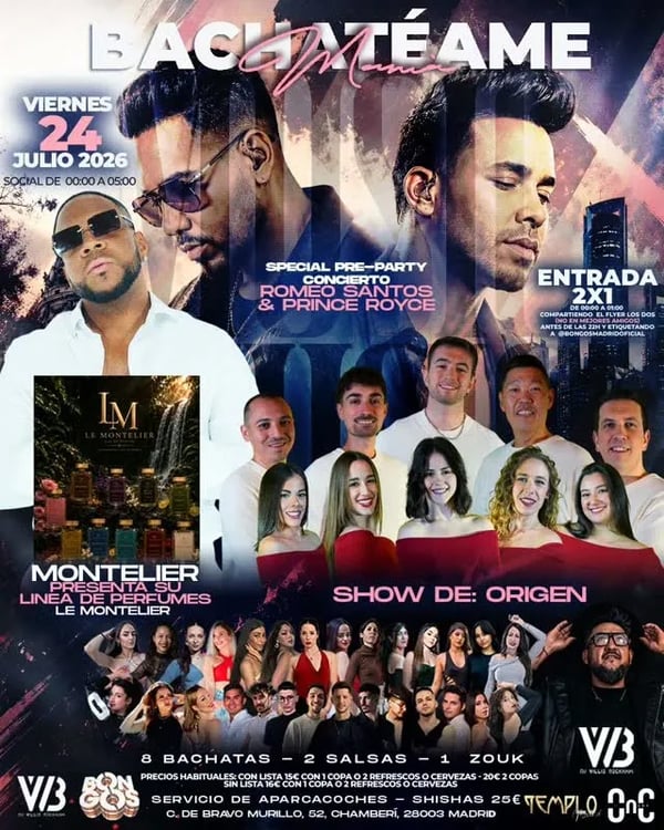 Bachatame, Mamá! - Poster del evento