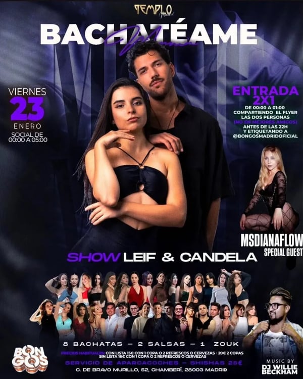 Bachatéame - Event poster