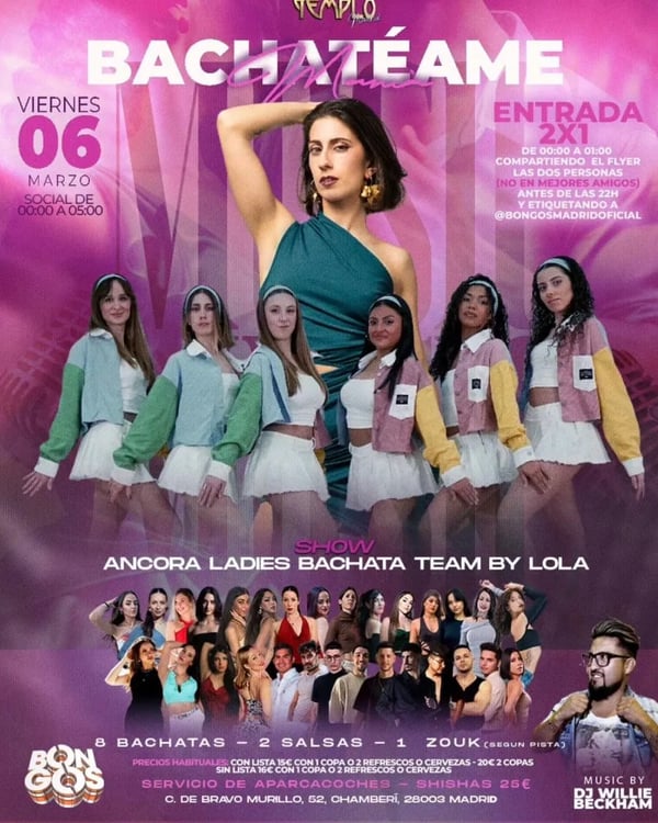Bachatéame - Poster del evento