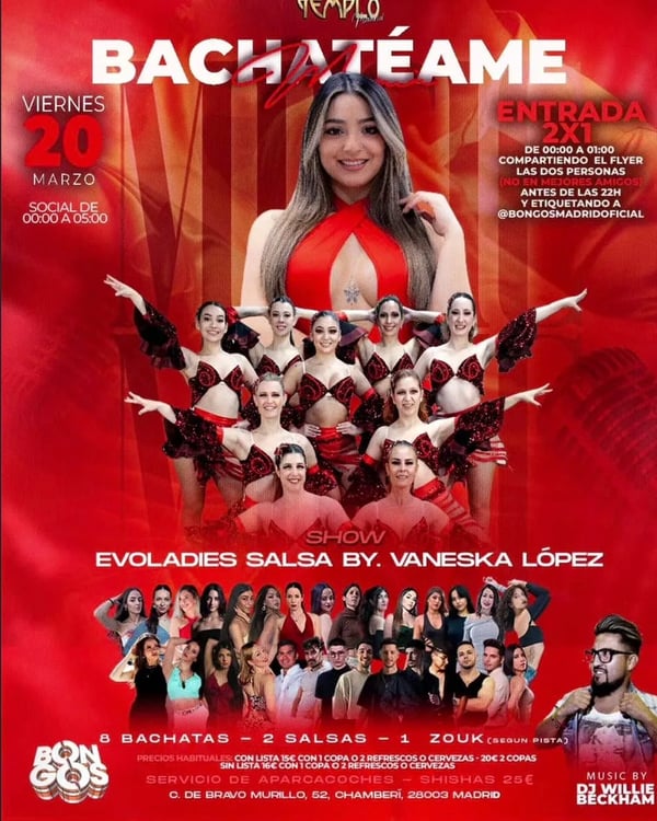 Bachatéame - Poster del evento