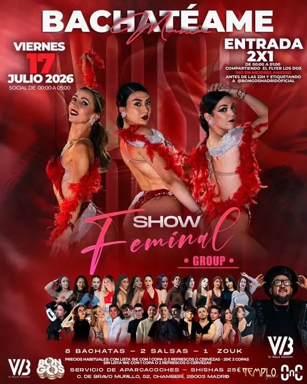 BACHATÉAME - Poster del evento