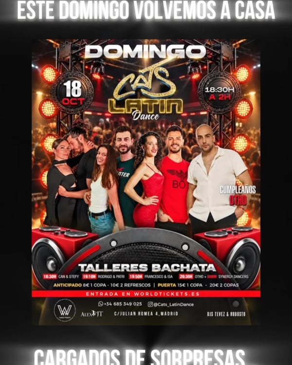 Cats Latin Dance - Poster del evento