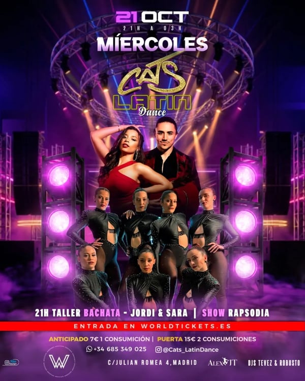 Cats Latin Dance - Poster del evento