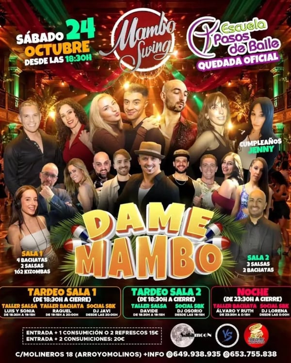 Dame mambo - Poster del evento