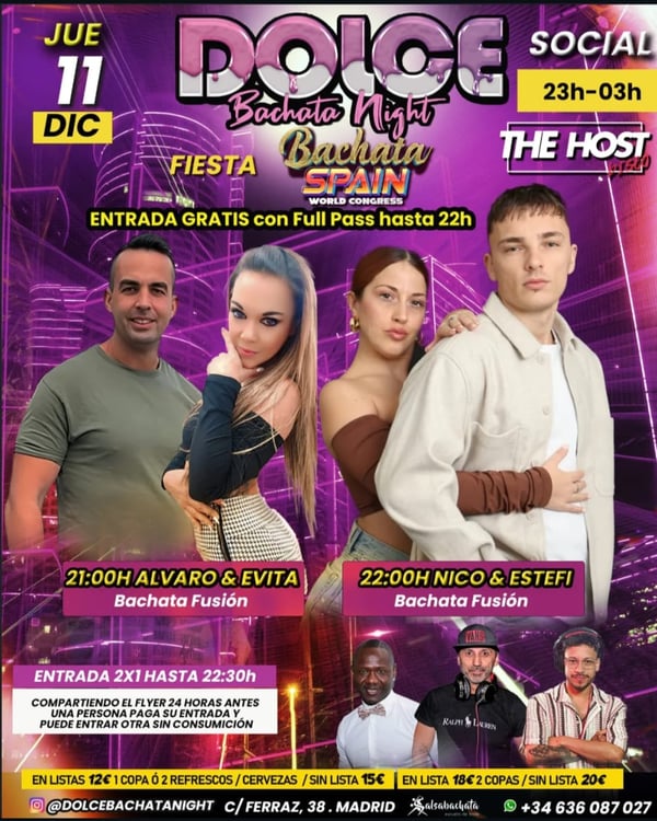 Dolce Bachata Night - Event poster