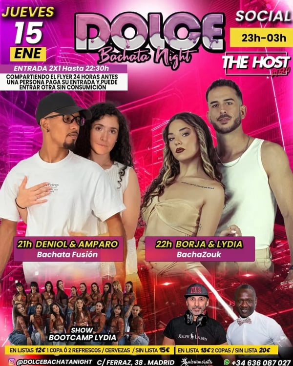 Dolce Bachata Night - Event poster