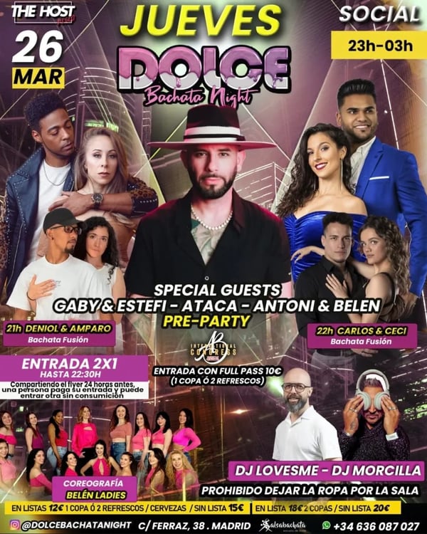 Dolce Bachata Night - Event poster