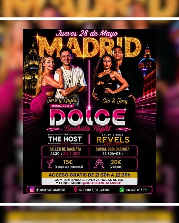 Dolce Bachata Night - Event poster