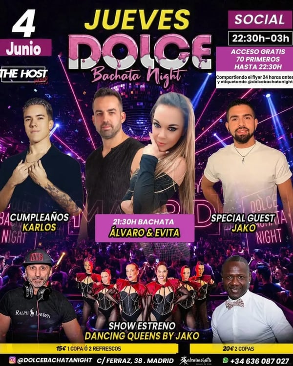 Dolce Bachata Night - Event poster